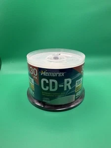 Memorex CD-R Recordable 48x High Capacity 30 Pack 700MB 80 Minutes NEW - Picture 1 of 4