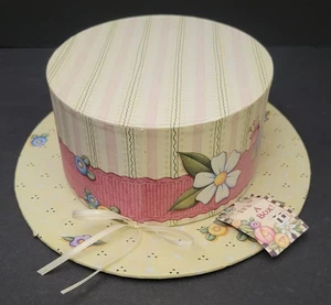 Vintage Maria Engelbreit Geschenkbox in Hutform 5A - Bild 1 von 6