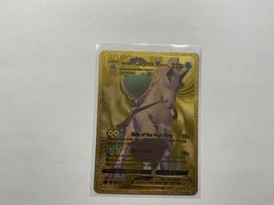 Ice Rider Calyrex Vmax Gold Foil Fan Art Textured Collector Pokemon Karte 046/198 - Bild 1 von 1