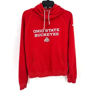 Nike The Ohio State Buckeyes Wasserfallausschnitt Hoodie Sweatshirt Damen Größe Medium rot - Bild 1 von 6