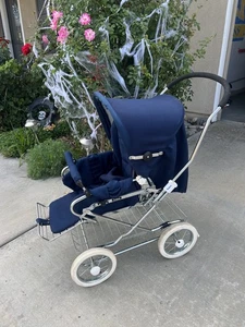 Vintage Emmaljunga Pram Carriage Baby Stroller Bassinet S-280 22 VITTAJO SWEDEN - Picture 1 of 14