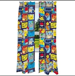 Franco Set Tende Finestra Camera Bambini, 82 in x 84 in, Pokemon Spedizione Gratuita - Foto 1 di 11