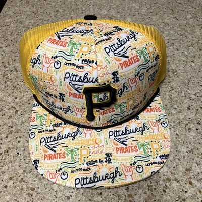 Pittsburgh Pirates Hawaiian Luau Youth Kids Hat SGA 8/10/25 New - Image 1 of 2