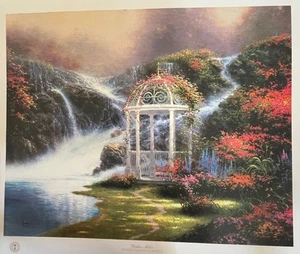 "Hidden Arbor" Signed Thomas Kinkade 20" x 24" Print 764/2750 Certificate - Picture 1 of 5