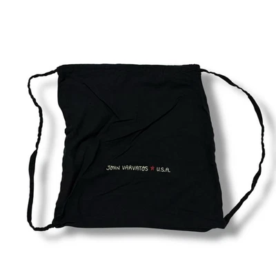 John Varvatos Cordón Algodón EE. UU. Negro Hombre Bolso Mochila Cubierta Antipolvo 13.5" Foto 1 de 2