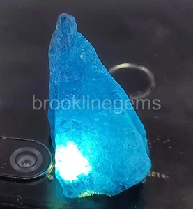 Dyed 64.5 Ct Natural Kashmiri Sapphire EGL Certified Loose Gemstone 5ARM - Imagen 1 de 4