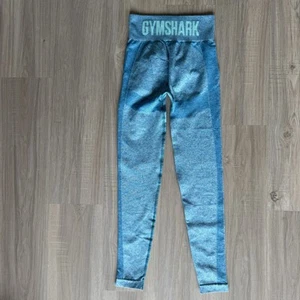 Gymshark Leggings Damen Small blau meliert Flex hoher Bund sportlich - Bild 1 von 5