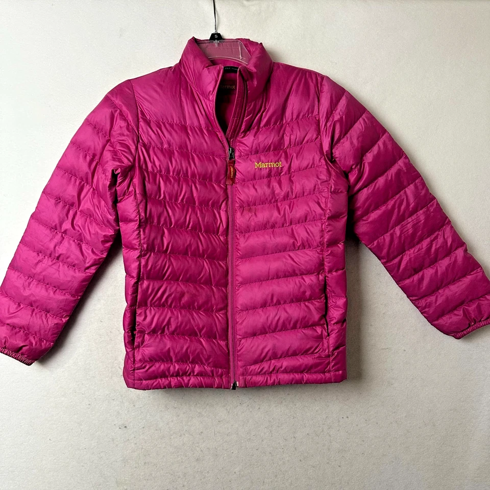 Chaqueta Marmot Talla Grande Niñas Rosa Plumón de Pato 700 Relleno Aislado Abrigo Abombado Foto 1 de 4