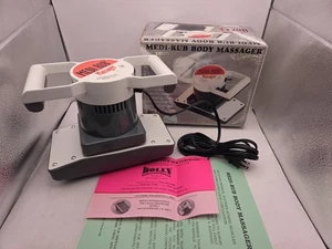 Medi Rub Body Massager MR-2 - Lightly Used - White Grey With Box VERY NICE - Picture 1 of 11