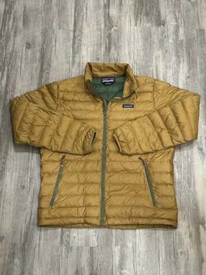Patagonia Down Sweater Puffer Oaks Brown / Gold Mens Size XL  84674 Packable - Image 1 of 4
