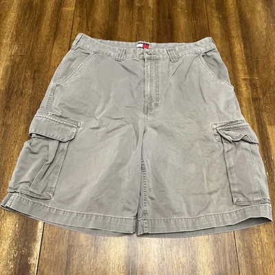 Tommy-Hilfiger Pantalones Cortos Carga 36x9 Gris Desteñido Papá Pantalones Cortos Foto 1 de 4