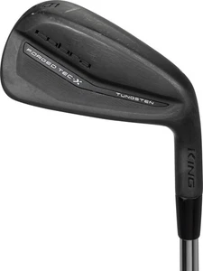 Cobra King Forged Tec X 2022 Black 4-PW Iron Set Stf +0.50 inch FST KBS Tour New - Picture 1 of 3