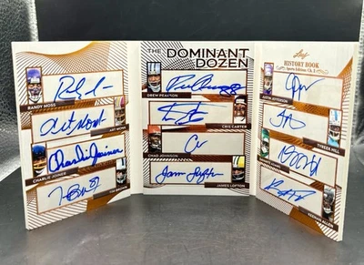 2025 Leaf History Book The Dominant Dozen 12 Autos Moss/Jefferson/Monk SP/20 - Image 1 of 4