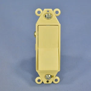 Eagle Ivory RESIDENTIAL Decorator Rocker Wall Light Switch 3-Way 15A Bulk 6303V - Picture 1 of 5