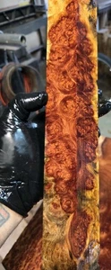 Stabilized Amboyna Burl Spindle exotic wood Cue knife blank for Crafts 1911 - Picture 1 of 6
