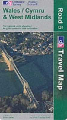 Wales and West Midlands (Road Map) by Ordnance Survey Sheet map, folded Book The - Image 1 of 2