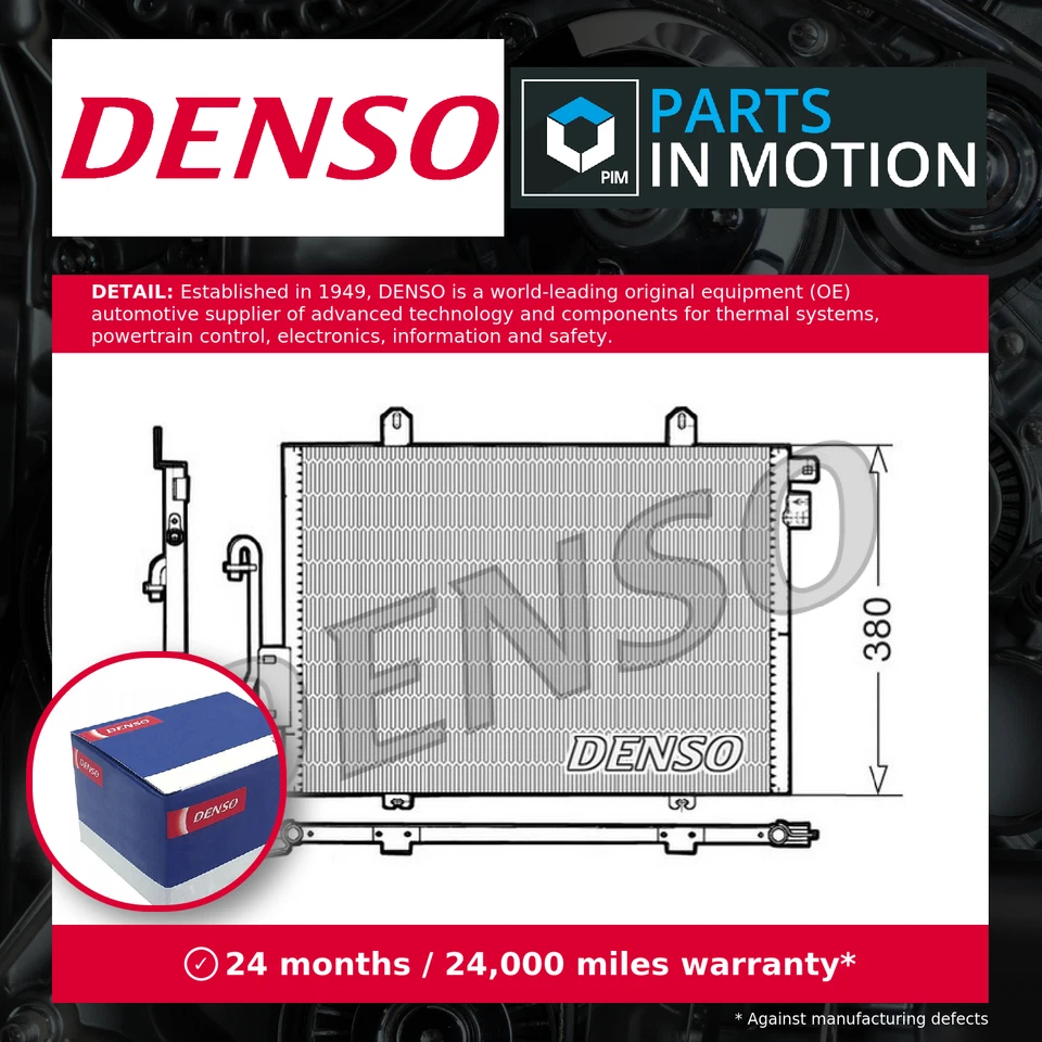 Air Con Condenser fits RENAULT CLIO Mk1, Mk2 1.2 98 to 99 AC Conditioning Denso - Image 1 of 4