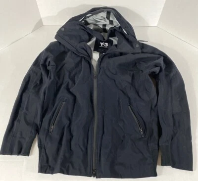 Chaqueta con Capucha Negra Y 3 Yohji Yamamoto Talla M Foto 1 de 4