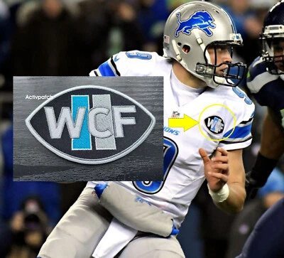 PATCHKING MADE IN GERMANY Detroit Lions WCF William Clay Ford Memorial Patch Football NFL Superbowl Emblem