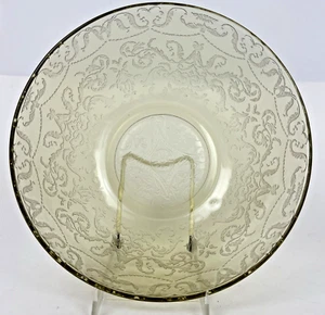 Madrid Federal Depression Glass Yellow Large Salad Serving Bowl 9.5" Vintage - Picture 1 of 7