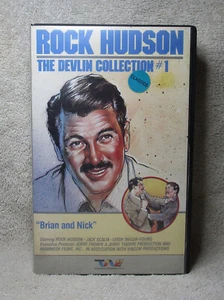 ROCK HUDSON Devlin Collection #1 Official TWE Home Video VHS Tape OOP & Rare - Imagen 1 de 5