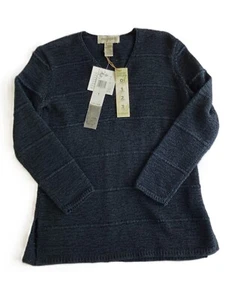 Easy Spirit Pullover Black Sweater Size 8-10 - Picture 1 of 7
