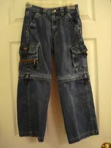 Jeans cargo vintage Wrangler Hero Originals taglia 10 grunge regolari gambe con cerniera - Foto 1 di 9