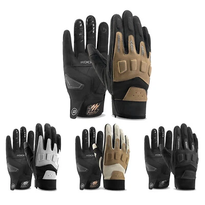 ROCKBROS Vollfingerhandschuhe Fahrrad/Motorrad MTB Handschuhe Touchscreen 4Farbe - Bild 1 von 4
