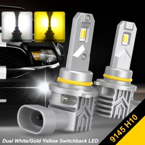 H10 9145 Fog Light Bulb Switchback White Gold for Toyota Tacoma 2005-2011 - Picture 1 of 12