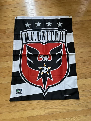 DC United Flag VINTAGE 2007 38"x27" Vamos United Washington DC Soccer DCU MLS Cover