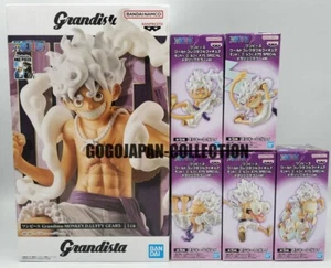 ONE PIECE Grandista MONKEY.D.LUFFY GEAR5 + WCF LUFFY GEAR5 METALLIC Ver. ALL SET - Picture 1 of 6