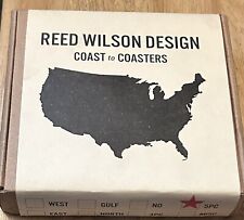 Reed Wilson Design Wood Coasters 5 Piece Laser Cut Set