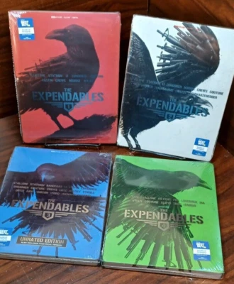 The Expendables 4 Movies 4K Steelbooks (4K+Blu-ray)-NEW (Sealed)-Free SHIPPING - Image 1 of 4