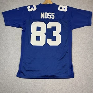 Reebok On Field NFL New York Giants Sinorice Moss Jersey #83 Size 50 M Blue - Picture 1 of 11