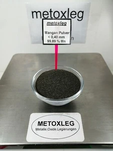 Mangan-Pulver/Mn-Metall/Mn 99,89 %/Mn-Pulver 0,40mm/100 g/Analyse - Bild 1 von 6