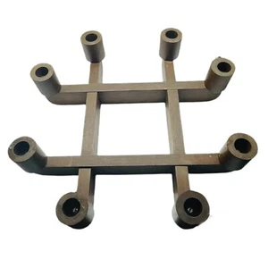 Vintage Holz Kerzenständer Kerzenleuchter Herzstück Handarbeit Primitiv Urlaub  - Bild 1 von 5