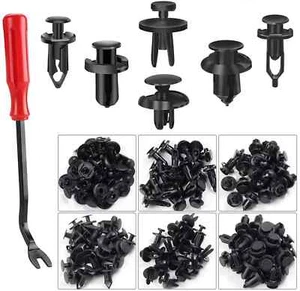 KCRTEK 120 Pcs 6.3Mm 8Mm 9Mm 10Mm Nylon Bumper Push Fasteners,Bumper Clips with - Picture 1 of 3