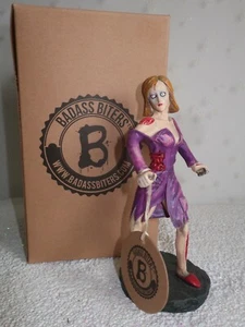 Zombie Lady Figurine 6" ~ Halloween Badass Bites ~ NIB - Picture 1 of 4
