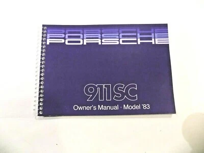 PORSCHE 911 1983 911SC MANUAL DEL PROPIETARIO GUÍA 911-SC 83 PORSCHE SC Foto 1 de 4