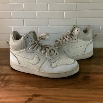 Nike Womens White Court Borough Mid 844906-110 Basketball Shoes Sneakers Size 9 - Image 1 of 4