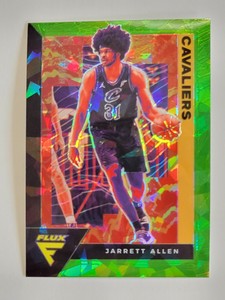 2020-21 Panini Flux FANATICS Green Cracked Ice Prizm #35 Jarrett Allen
