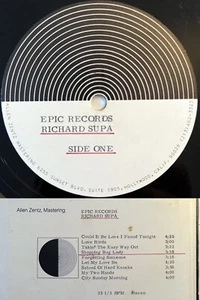 RICHARD SUPA Line Lines *ALLEN ZENTZ ACETATE TEST PRESS* ORIG 1976 US Vinyl - Foto 1 di 8