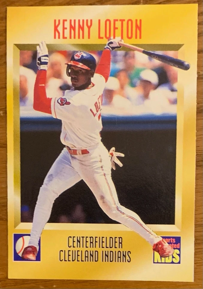 KENNY  LOFTON, 1995 "SI FOR KIDS" CARD IN EXCELLENT CONDITION, BASEBALL STAR - Image 1 of 1