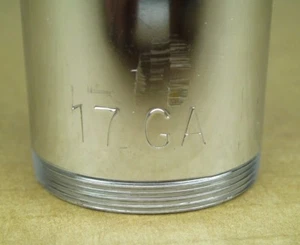 4" NEW 17 GA GAUGE 1-1/4" CHROME BRASS HD COMMERCIAL DRAIN EXTENSION KB - Picture 1 of 3