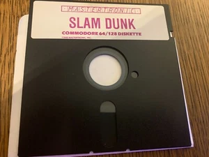 SLAM DUNK BASKETBALL GAME COMMODORE 64 C64 COMPUTER 5.25" INCH TESTED EXC COND - Picture 1 of 2