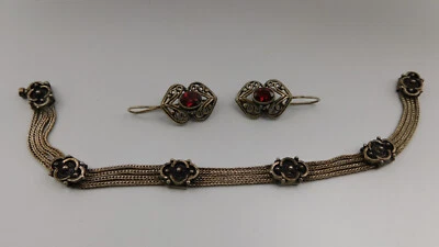 lotto x bracciale  argento massiccio Vintage lot x  solid silver bracelet  V7 - Immagine 1 di 4