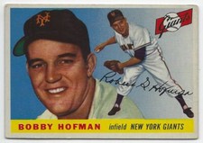 1955 Topps Stamps Bobby Hofman.. New York Giants #NNO