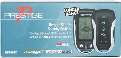 Audiovox Prestige APS997Z 2-Way Car Remote Start and Alarm Security 1 Mile - Image 1 of 2