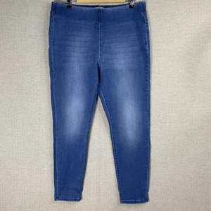 Soft Surroundings Jeans Womens L Blue Elastic Waist Jeggings High Rise 2EQ77 - Picture 1 of 8