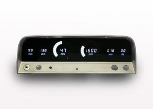 1964-1966 Chevy Truck Digital Dash Panel Cluster Gauges WHITE LEDs Made In USA - Picture 1 of 1